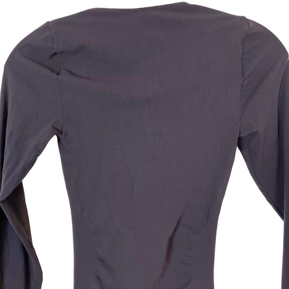 SPANX Sz L On Top and in Control Classic Long Sleeve Top in Bittersweet Brown - Picture 7 of 16